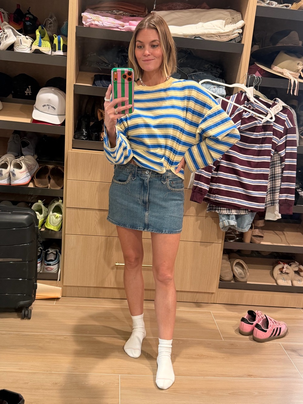 Abercrombie & Fitch x kemo sabe Jean Mini Skirt in Light Blue Denim